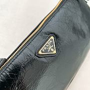 Bagsaaa Prada Re-Edition 2002 small leather shoulder bag black - 23.5*10*5 cm - 2