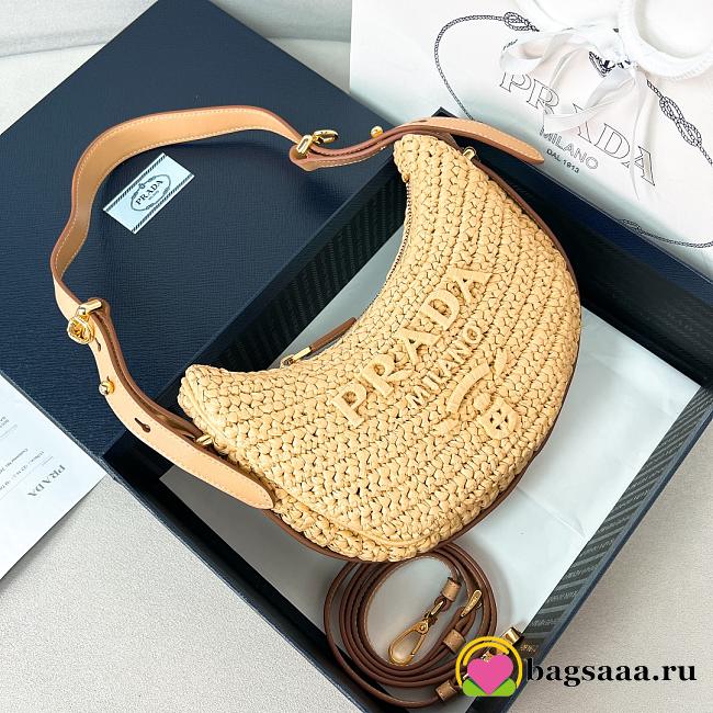 Bagsaaa Prada Arqué crochet shoulder bag - 22.5*18.5*6cm - 1