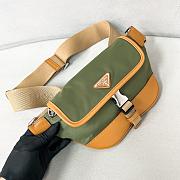 Bagsaaa Prada Re-Nylon and leather shoulder bag green - 18*15*5cm - 2