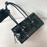 Bagsaaa Prada Medium leather shoulder bag black - 31*15*12 cm - 4