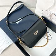 Bagsaaa Prada Saffiano leather mini-bag black - 20.5*10.5*4 cm - 1