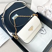 Bagsaaa Prada Saffiano leather mini-bag white - 20.5*10.5*4 cm - 1