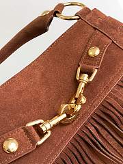 Bagsaaa Celine Medium Annabel Bag With Fringes In Suede Brown - 36.5 X 28.5 X 10cm - 2