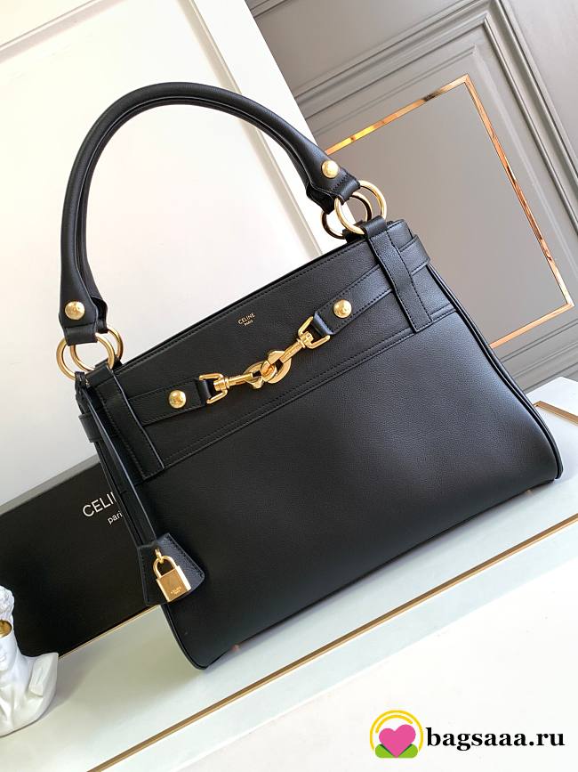 Bagsaaa Celine Medium Annabel Bag In Supple Calfskin Black - 36.5 X 28.5 X 10 CM - 1