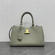 Bagsaaa Celine Medium Appoline Bag In Supple Calfskin Green Clay - 37.5 x 22 x 16 CM - 1