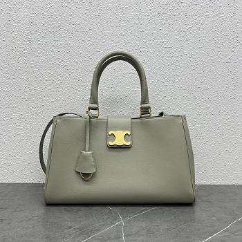 Bagsaaa Celine Medium Appoline Bag In Supple Calfskin Green Clay - 37.5 x 22 x 16 CM