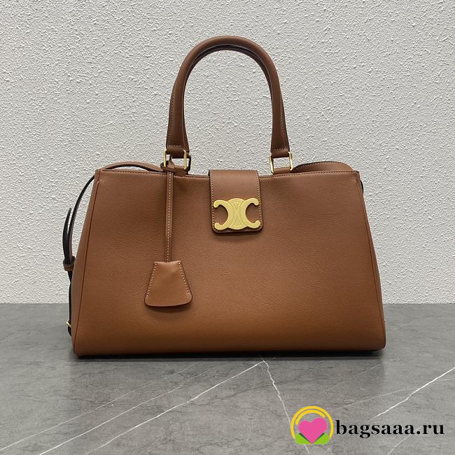 Bagsaaa Celine Medium Appoline Bag In Supple Calfskin Brown - 37.5 x 22 x 16 CM - 1