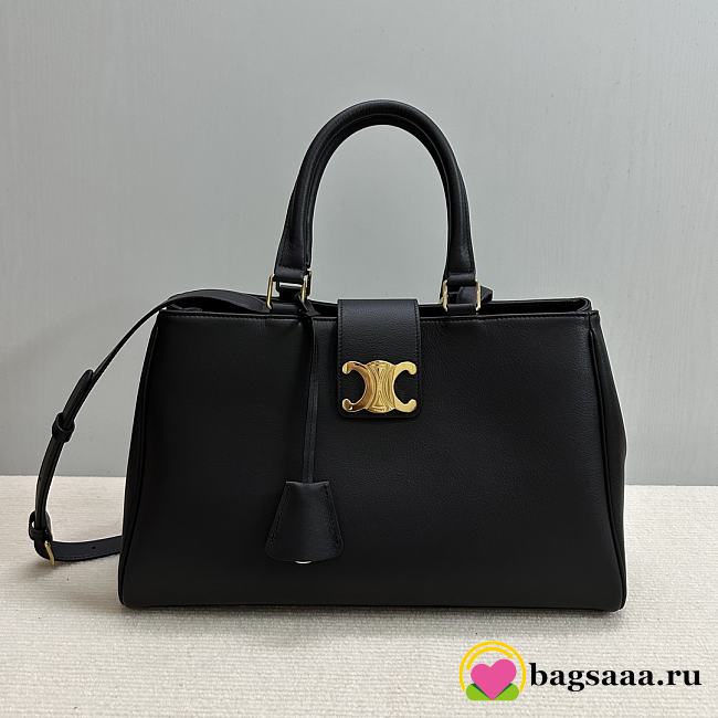 Bagsaaa Celine Medium Appoline Bag In Supple Calfskin Black - 37.5 x 22 x 16 CM - 1