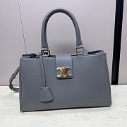 Bagsaaa Celine Medium Appoline Bag In Supple Calfskin Gray - 37.5 x 22 x 16 CM - 1