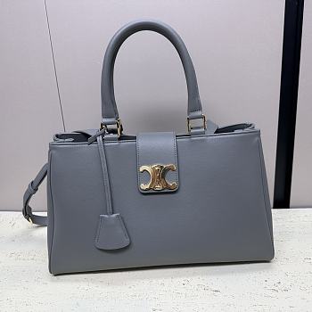 Bagsaaa Celine Medium Appoline Bag In Supple Calfskin Gray - 37.5 x 22 x 16 CM