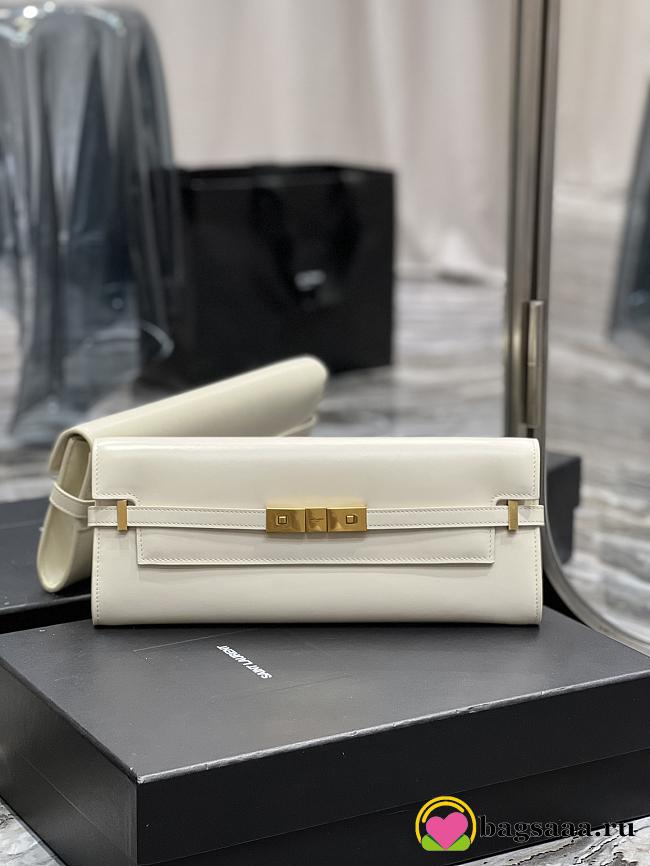 Bagsaaa YSL Manhattan Clutch White color - 31x14x3cm - 1