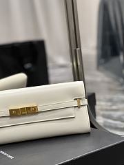 Bagsaaa YSL Manhattan Clutch White color - 31x14x3cm - 3