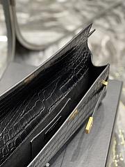 Bagsaaa YSL Manhattan Clutch In Crocodile-Embossed Leather black - 31 X 14 X 3 CM - 3