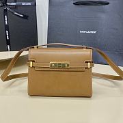 Bagsaaa YSL Mini Manhattan In Box Saint Laurent Light Brown - 19 x 14 x 4 cm - 1