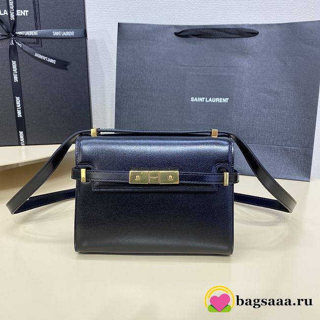 Bagsaaa YSL Mini Manhattan In Box Saint Laurent Black - 19 x 14 x 4 cm - 1