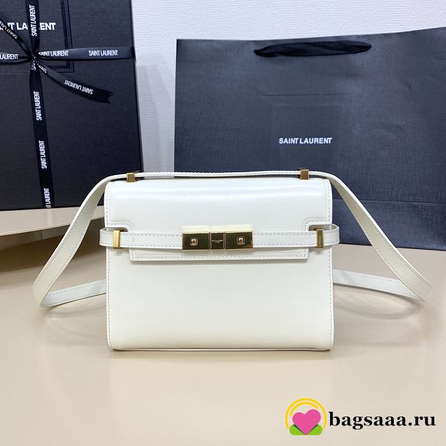 Bagsaaa YSL Mini Manhattan In Box Saint Laurent White - 19 x 14 x 4 cm - 1