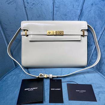 Bagsaaa YSL Medium Manhattan In Box Saint Laurent White - 29 x 20 x 7.5 CM