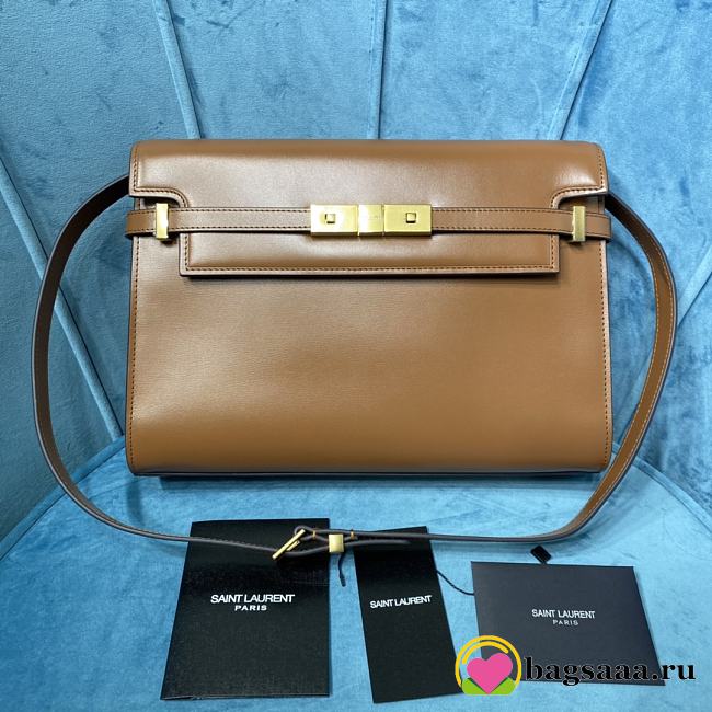 Bagsaaa YSL Medium Manhattan In Box Saint Laurent Brown - 29 x 20 x 7.5 CM - 1