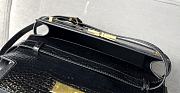 Bagsaaa YSL Manhattan In Shiny Crocodile-Embossed Leather Black - 29 x 20 x 7,5 CM - 3