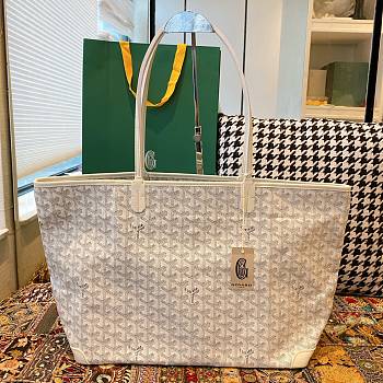 Bagsaaa Goyard Artois MM Bag White - 50 x 17 x 30 cm