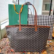 Bagsaaa Goyard Artois MM Bag Black & Tan - 50 x 17 x 30 cm - 1