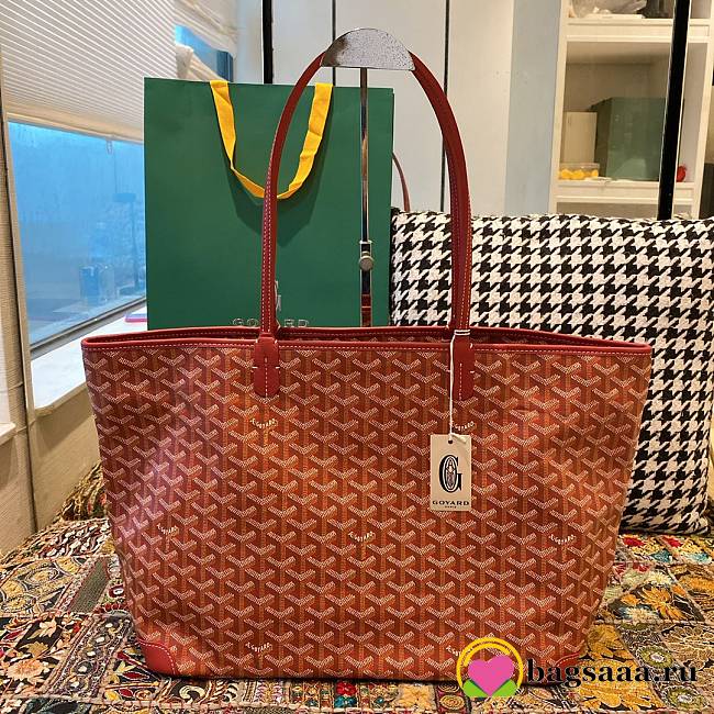 Bagsaaa Goyard Artois MM Bag Red - 50 x 17 x 30 cm - 1