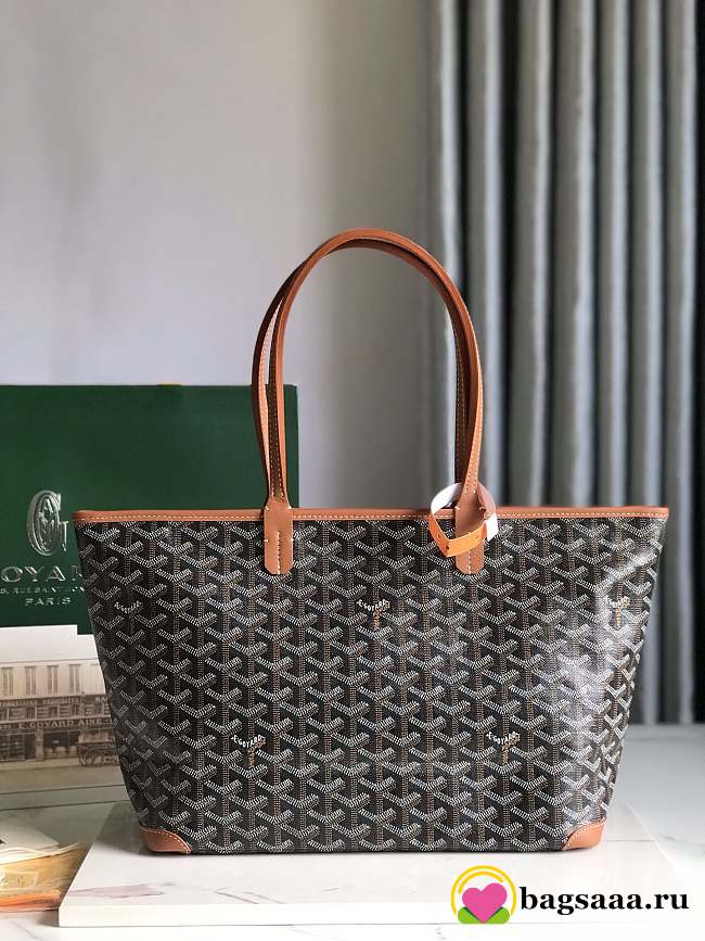 Bagsaaa Goyard Artois PM Bag Black & Tan - 25 x 14 x 30 cm - 1