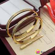 Bagsaaa Cartier Love Bracelet Small Model Paved Gold -  - 1