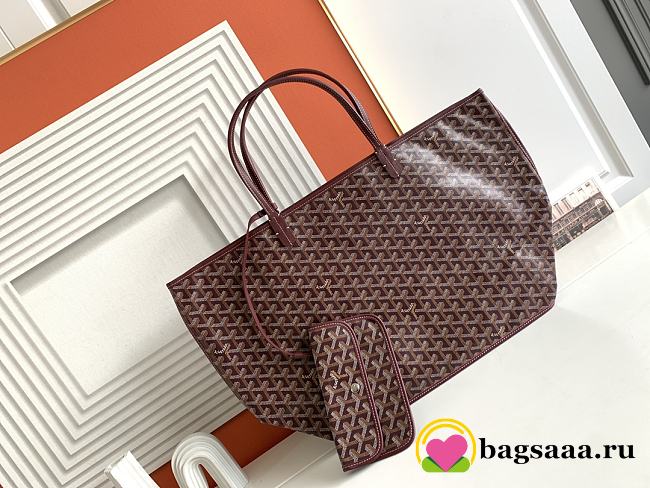 Bagsaaa Goyard Saint Louis GM Bag Dark Red - 40 x 20 x 34 cm - 1