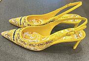 Bagsaaa D&G Yellow Slingback Pumps - 2