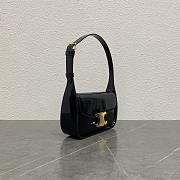 Bagsaaa Celine Shoulder Bag Terence In Patent Calfskin Black - 20.5 x 10.5 x 5 CM - 2