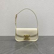 Bagsaaa Celine Shoulder Bag Terence In Patent Calfskin White - 20.5 x 10.5 x 5 CM - 1