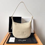 Bagsaaa Celine Small Heloïse Bag Cuir Triomphe In Supple Calfskin White - 19 x 22 x 5 CM - 1