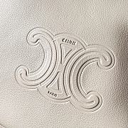 Bagsaaa Celine Small Heloïse Bag Cuir Triomphe In Supple Calfskin White - 19 x 22 x 5 CM - 2