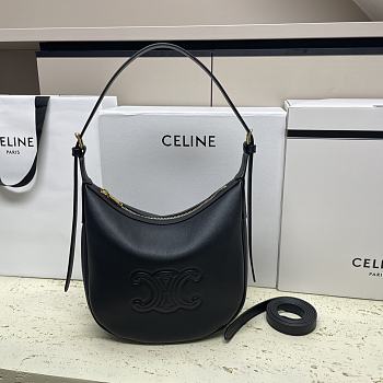 Bagsaaa Celine Small Heloïse Bag Cuir Triomphe In Supple Calfskin Black - 19 x 22 x 5 CM