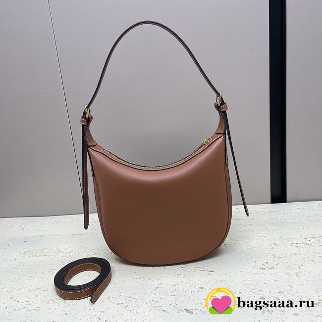 Bagsaaa Celine Small Heloïse Bag Cuir Triomphe In Supple Calfskin Brown - 19 x 22 x 5 CM - 1