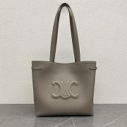 Bagsaaa Celine Medium Cabas Anais Cuir Triomphe In Grained Calfskin Gray - 54 x 29.5 x 15 CM - 1