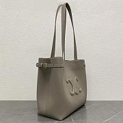 Bagsaaa Celine Medium Cabas Anais Cuir Triomphe In Grained Calfskin Gray - 54 x 29.5 x 15 CM - 4