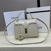 Bagsaaa Celine Small 16 Bag in Natural Calfskin Light Gray - 23 x 18 x 10 CM - 1