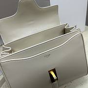 Bagsaaa Celine Small 16 Bag in Natural Calfskin Light Gray - 23 x 18 x 10 CM - 3