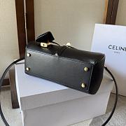 Bagsaaa Celine Small 16 Bag in Natural Calfskin Black - 23 x 18 x 10 CM - 4