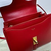 Bagsaaa Celine Small 16 Bag in Natural Calfskin Red - 23 x 18 x 10 CM - 4