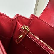 Bagsaaa Celine Small 16 Bag in Natural Calfskin Red - 23 x 18 x 10 CM - 2