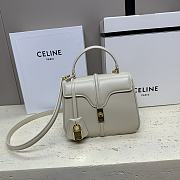 Bagsaaa Celine Mini 16 In Calfskin Off White - 18.5 X 15.5 X 9 CM - 1