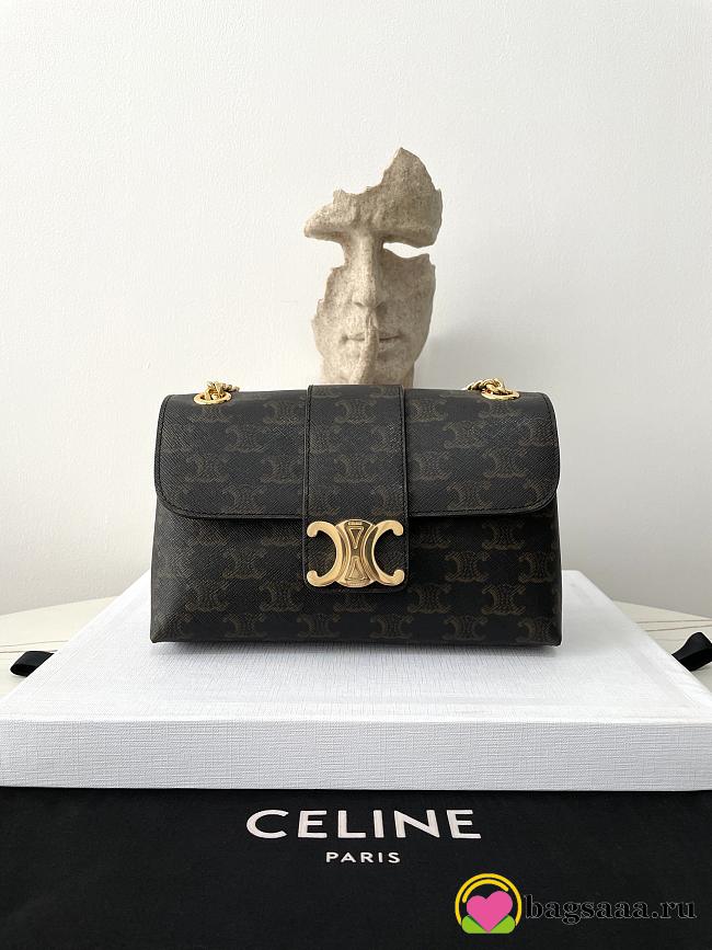 Bagsaaa Teen Celine Victoire Bag In Triomphe Canvas - 23.5 x 14 x 8 CM - 1