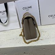 Bagsaaa Teen Celine Victoire Bag In Supple Calfskin Gray - 25 x 15 x 8 CM - 3