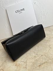 Bagsaaa Medium Celine Victoire Bag in Supple Calfskin Black & Silver - 25 x 15 x 8 CM - 2