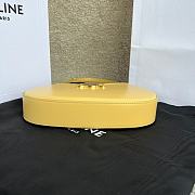 Bagsaaa Celine Medium Tilly Bag In Shiny Calfskin Yellow - 22 X 13.5 X 4 CM - 3