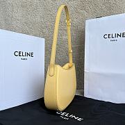 Bagsaaa Celine Medium Tilly Bag In Shiny Calfskin Yellow - 22 X 13.5 X 4 CM - 2