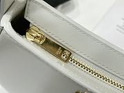 Bagsaaa Celine Medium Tilly Bag In Shiny Calfskin White & Gold - 22 X 13.5 X 4 CM - 3